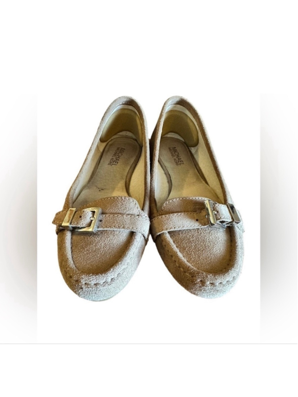 Michael Kors Women’s Rory ME14E Suede Grey Moccasin Loafers Flats Size 7.5 - Picture 5 of 11